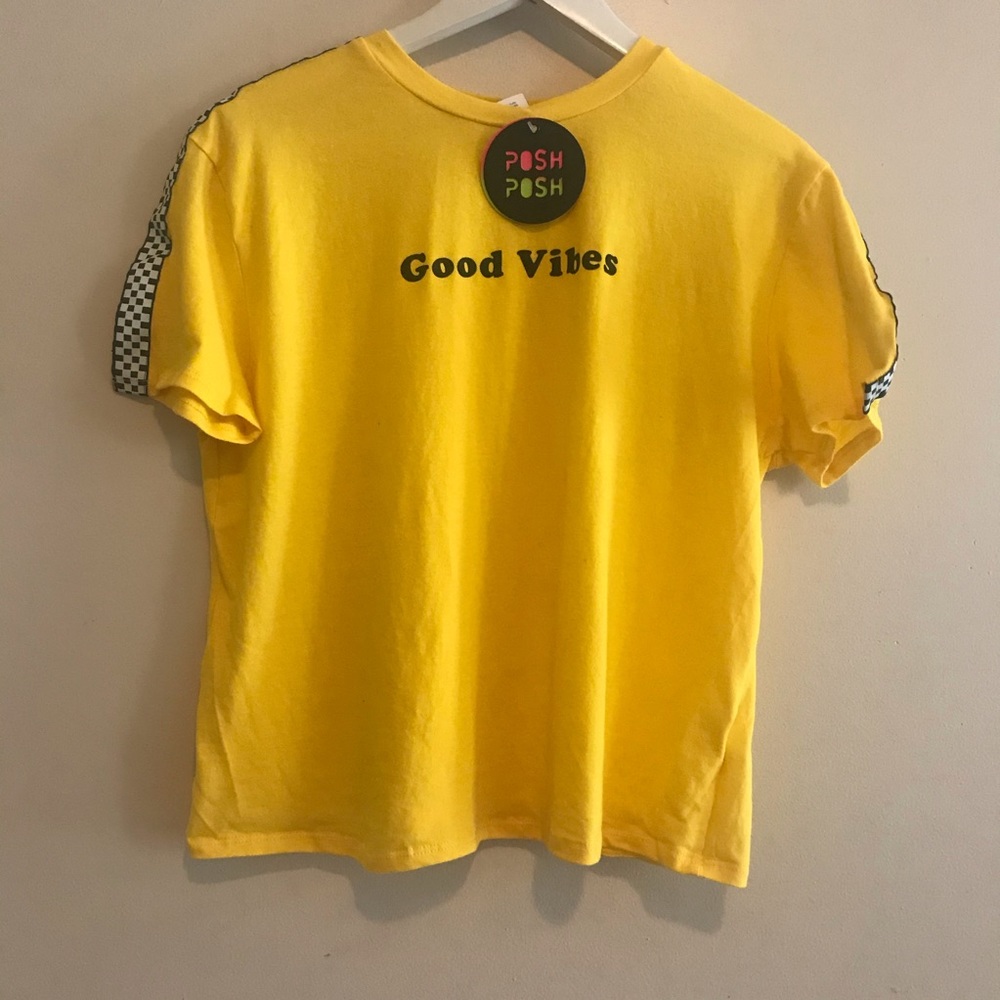 Posh Juniors/ Women’s Good Vibes Only Crop T Shirt